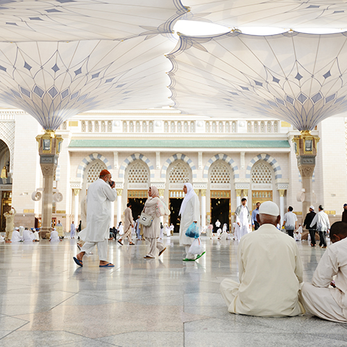 Islamic Holy Mosque at Madina